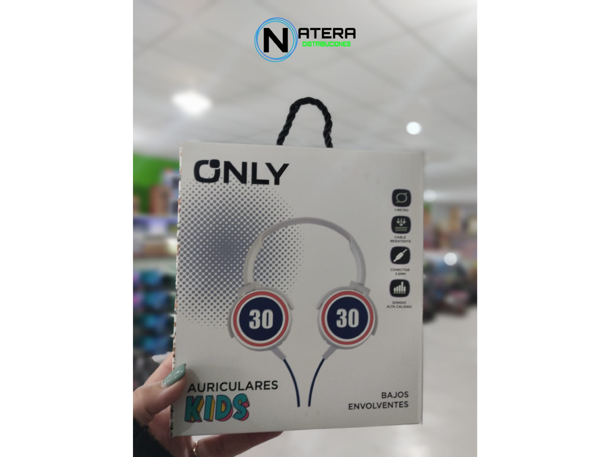VINCHA C/CABLE KIDS MOD77