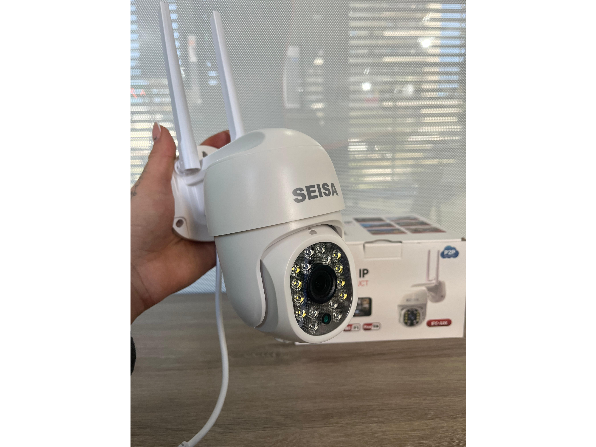 CAMARA WIFI IP TIPO DOMO 360° 1080P SEISA