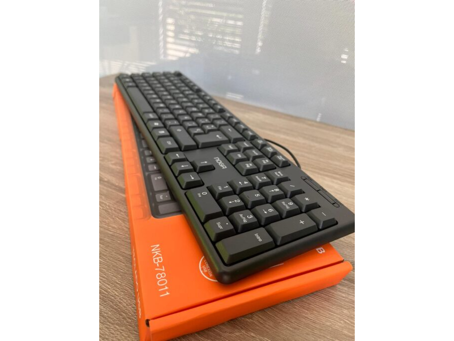 TECLADO USB C/CABLE NEGRO NOGA NKB-78011