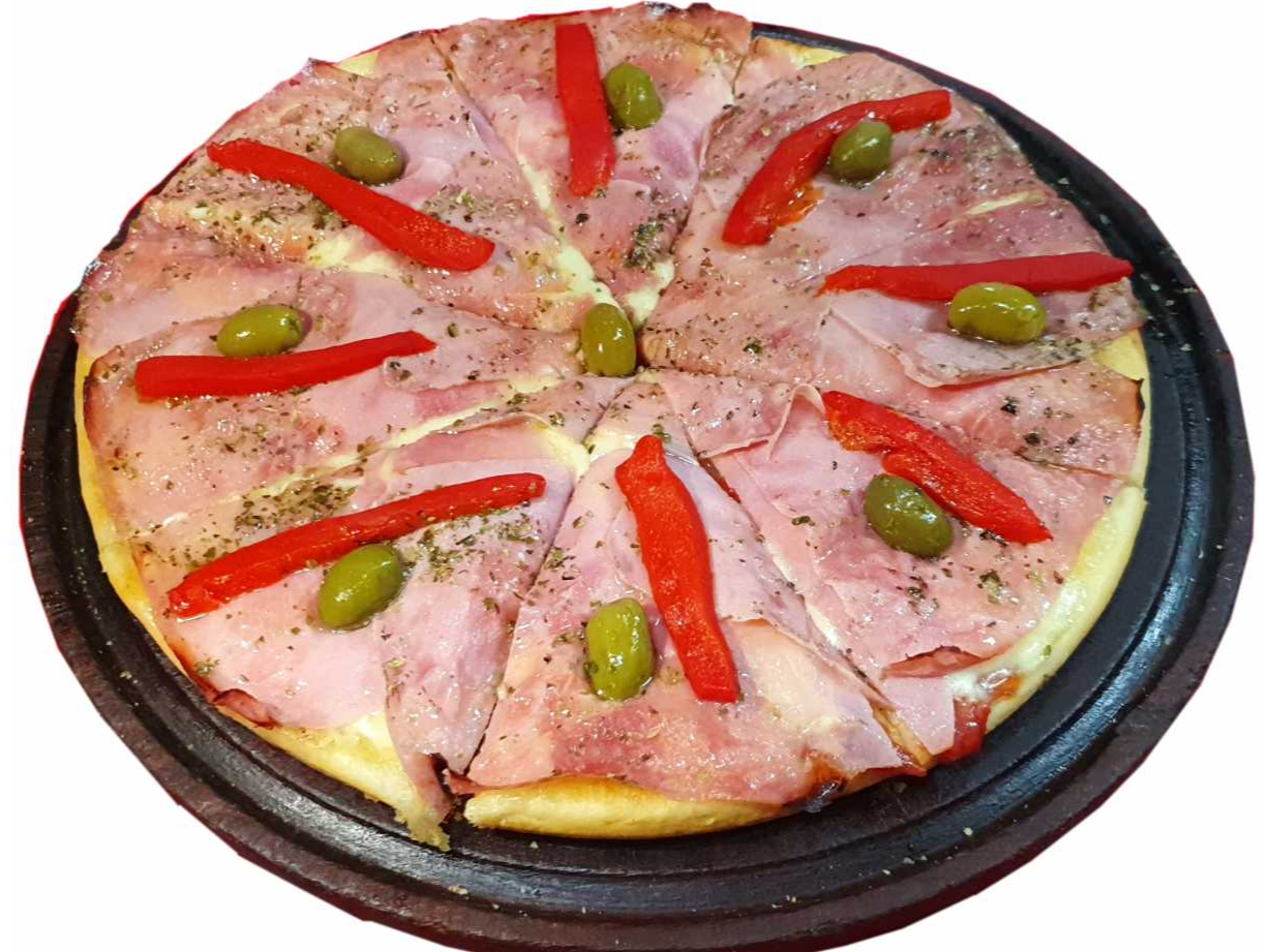Pizza Especial Jamon y Morrones