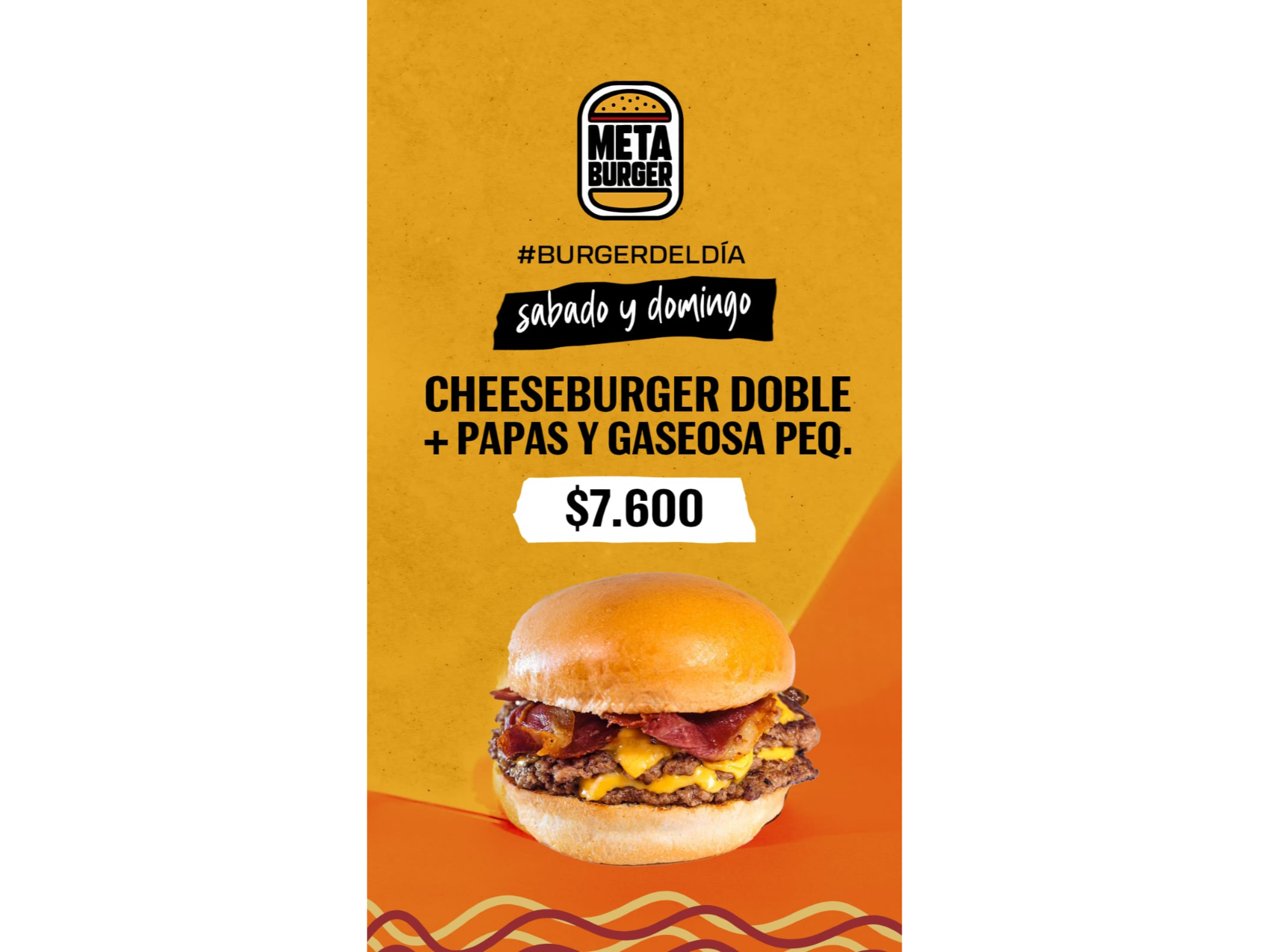 Promo Finde ( chees doble con papas y lata de gaseosa )