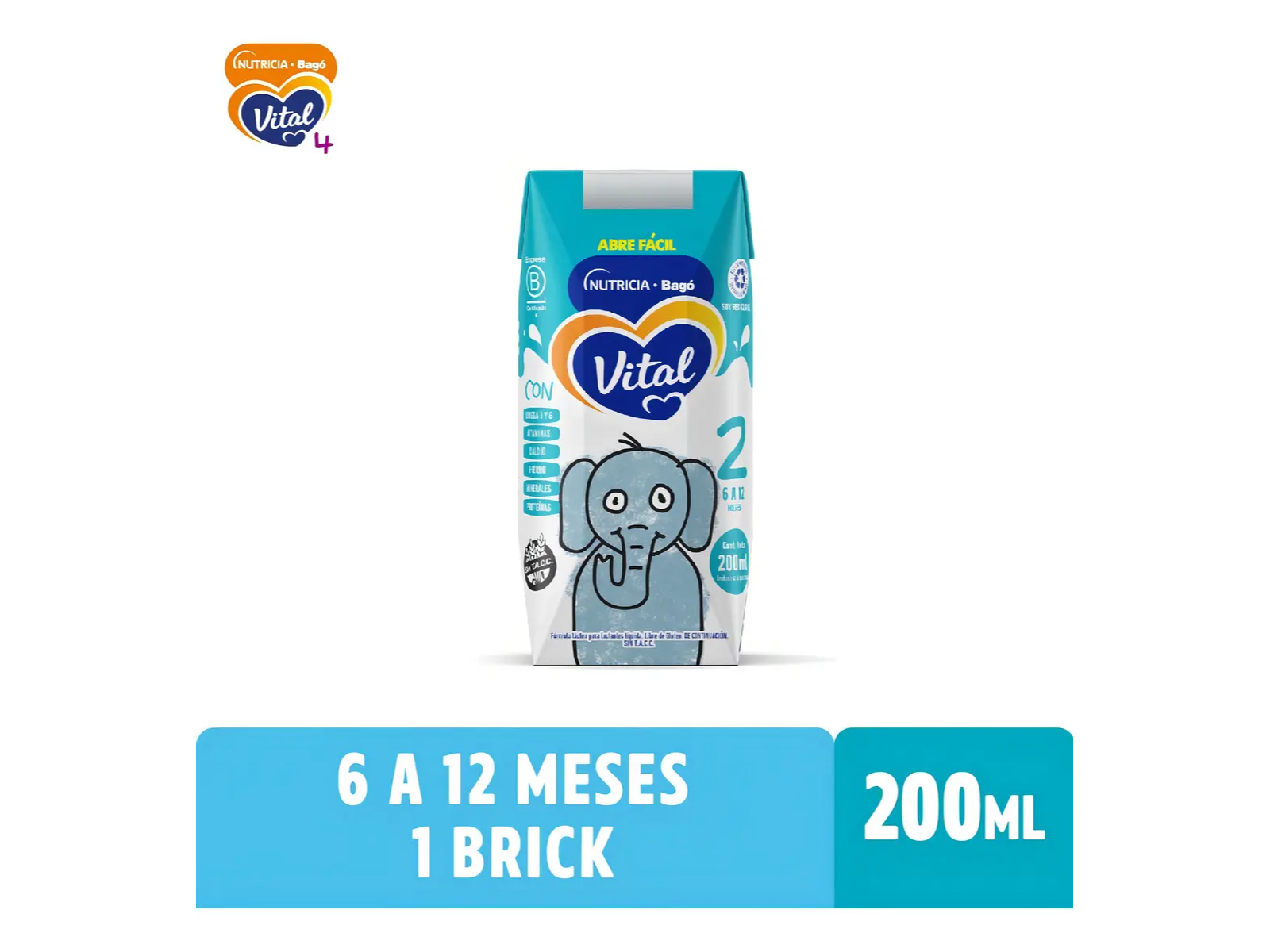 vital 2 liquida x pack cerrado 24 bricks