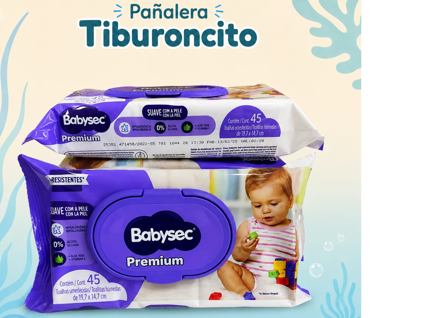 Toallas babysec premium x 40