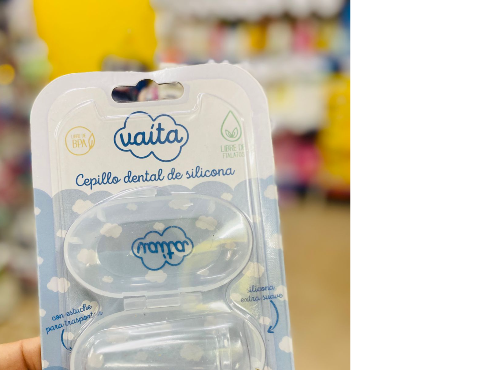 Cepillo dental de silicona vaita