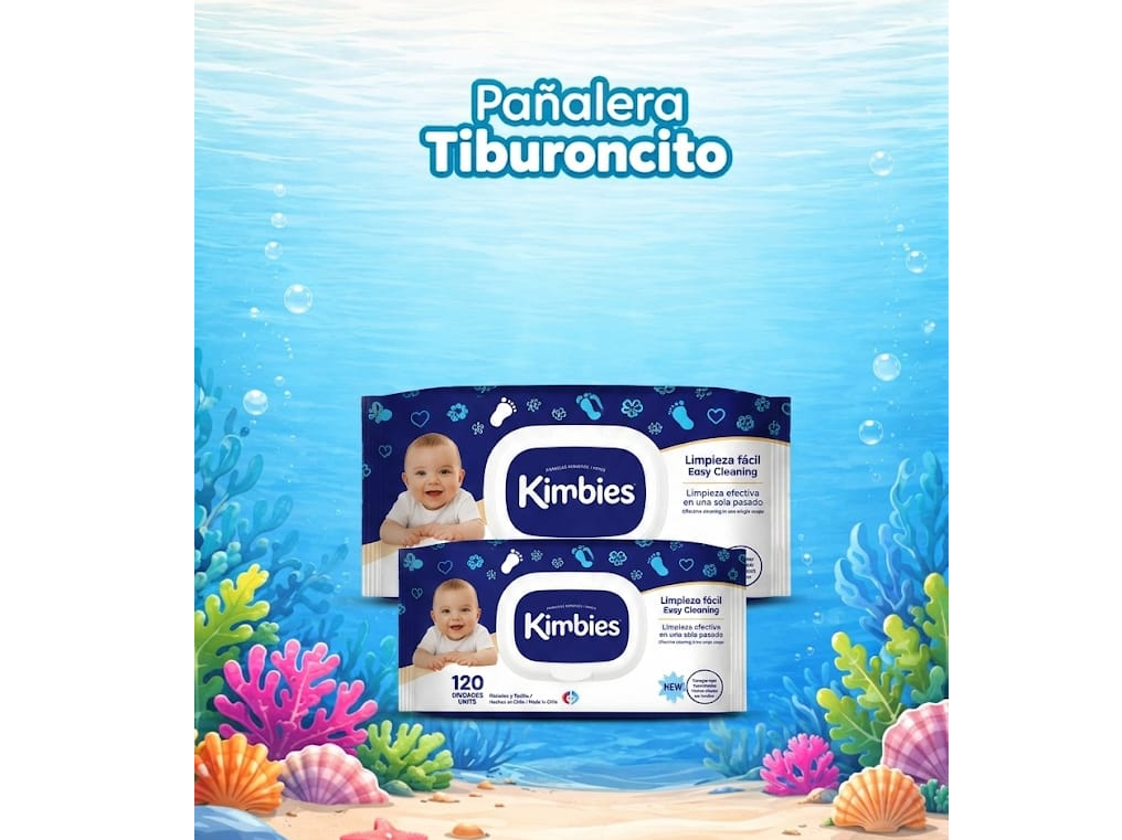 Toallitas Kimbies (NUEVAS) x120 unidades