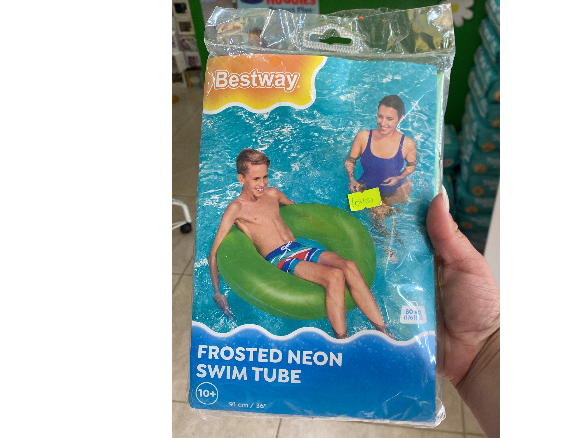 Salvavidas gigante neón