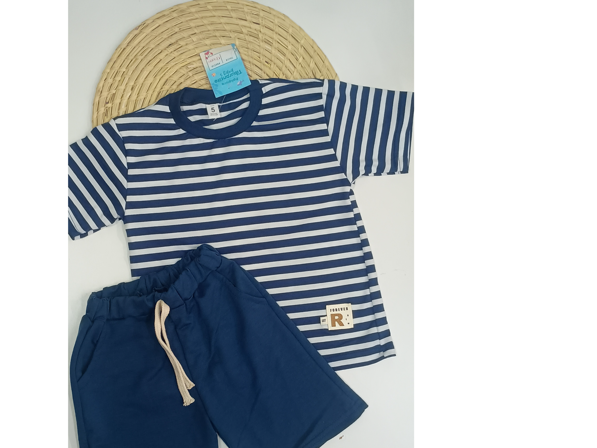 Conjuntos de algodón talle 6 azul