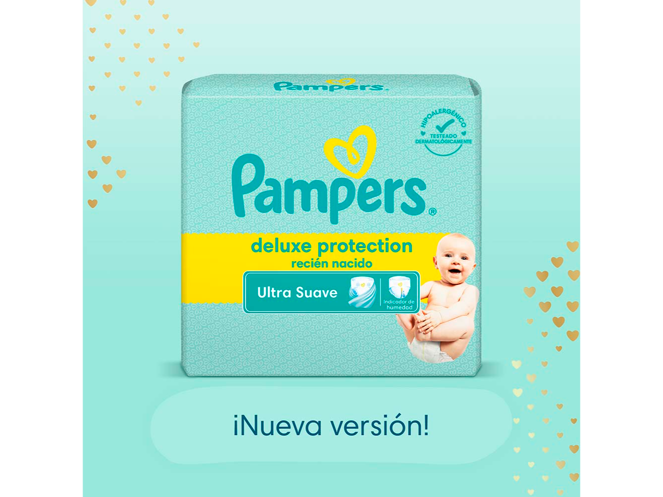 Pampers Deluxe Rn + hasta 6 kg x 36
