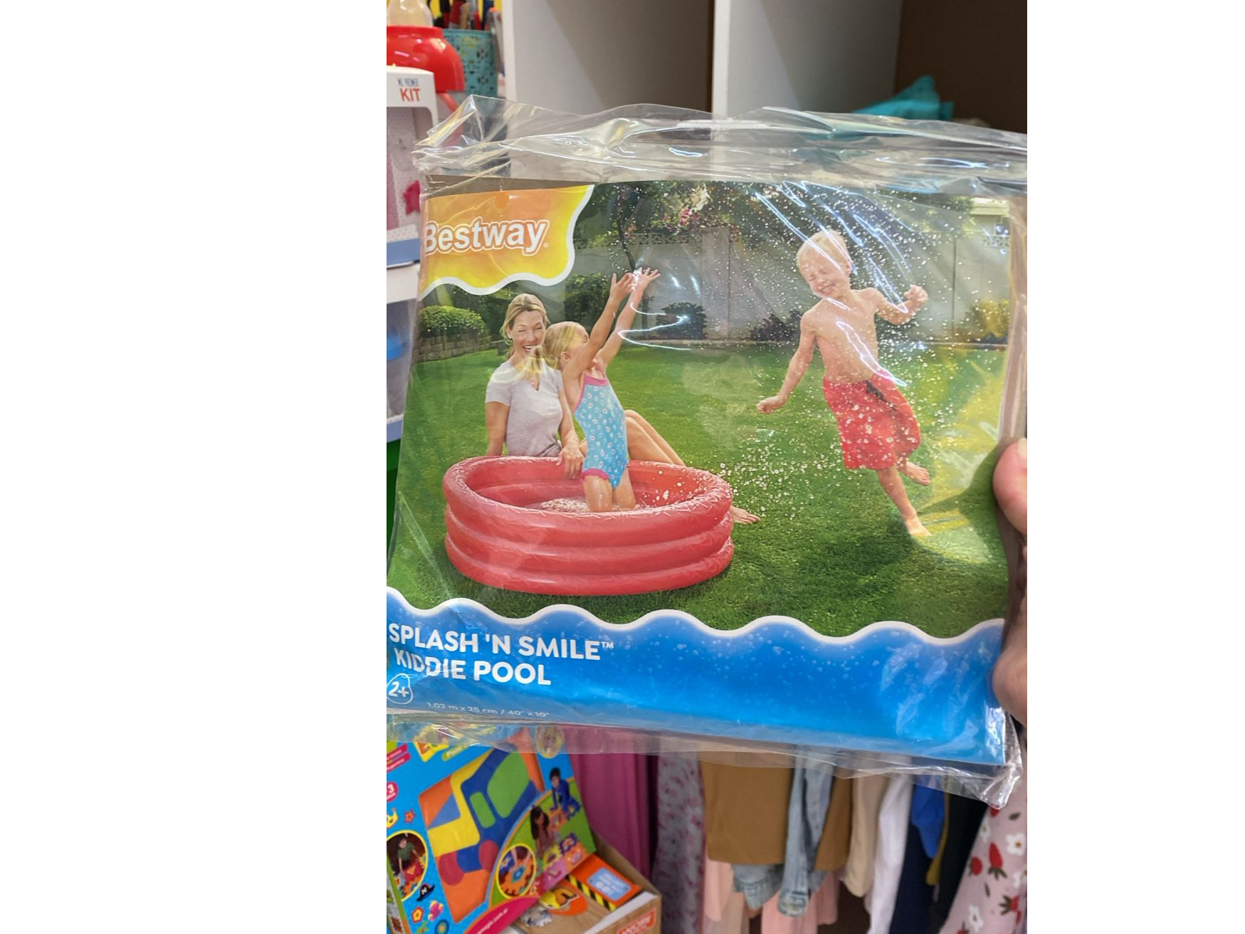 pileta 3 aros mediana  roja