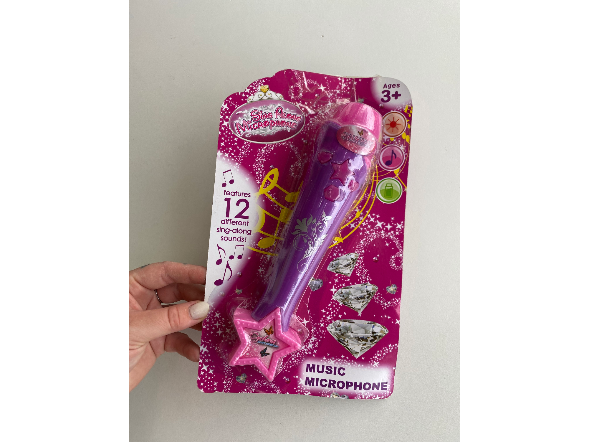 Micrófono con luz y sonido