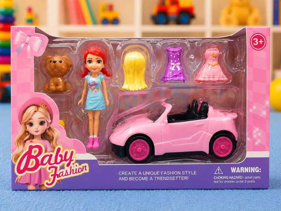 barbie con auto