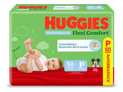 Huggies Flexi confort P x 50