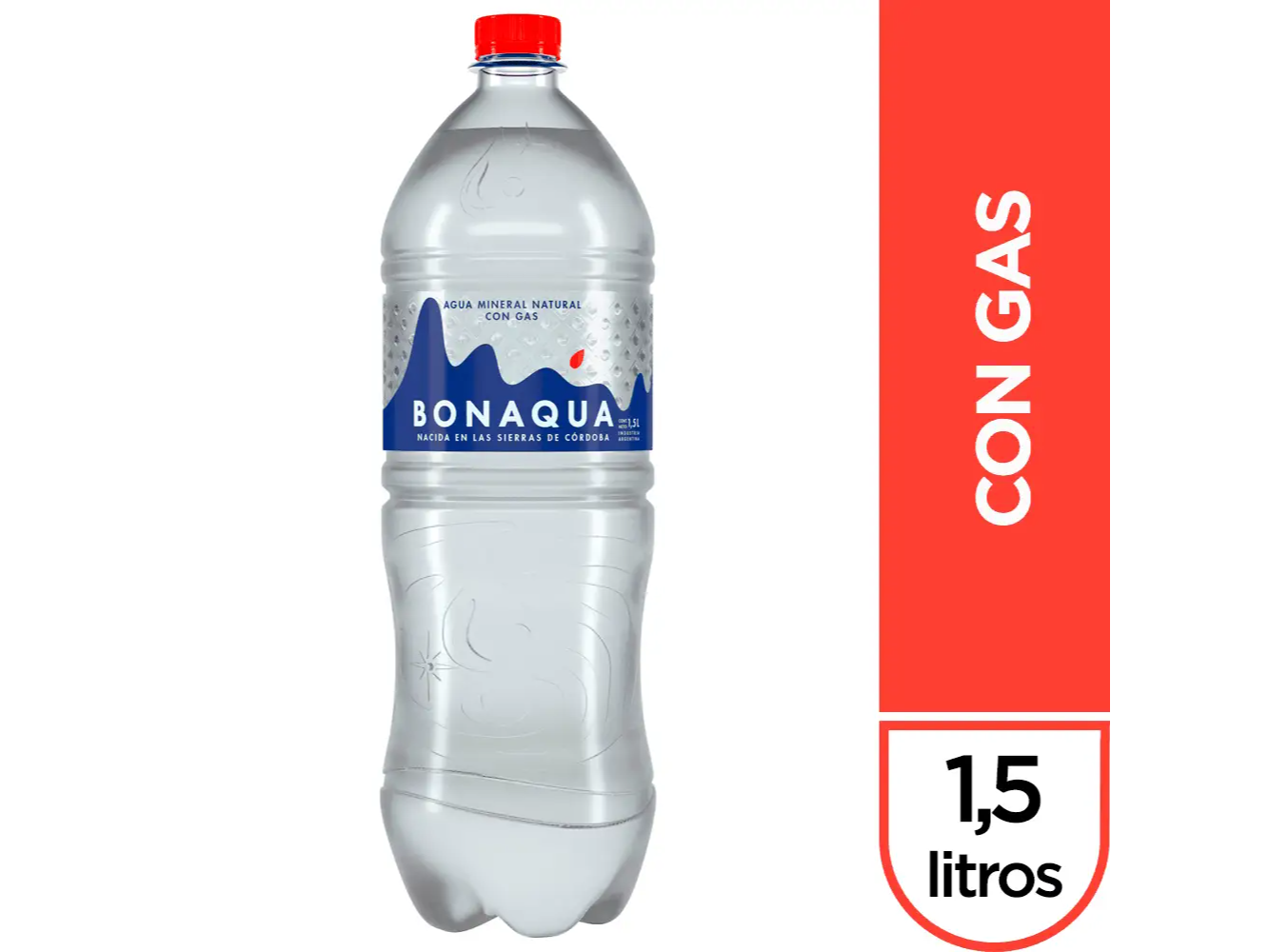 Agua Bonacua gasificada 1,5lt