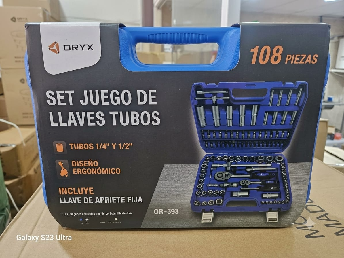 Juego de llaves tubos ORIX 108 PIEZAS