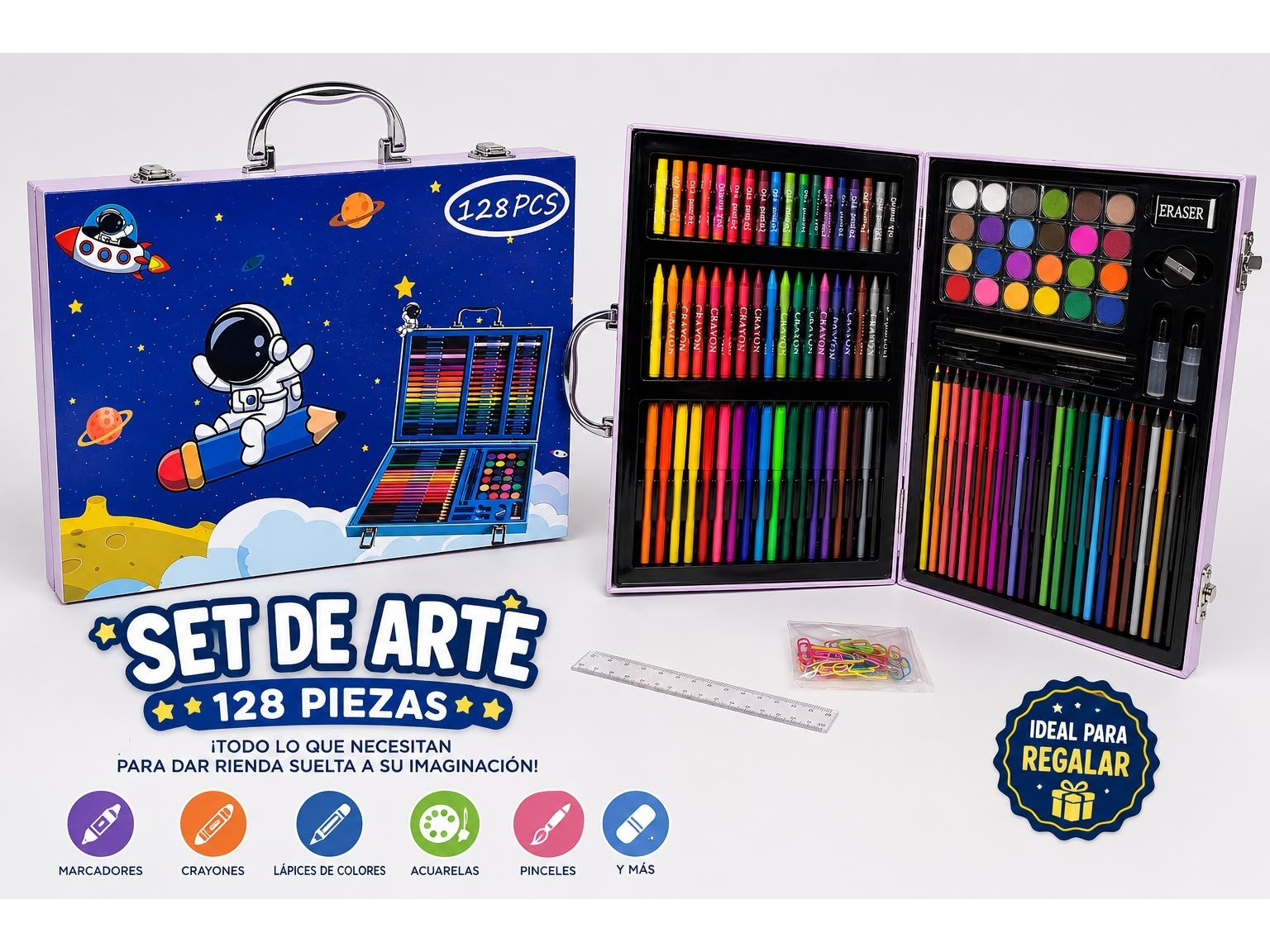 Set de Arte Astronauta 128 piezas