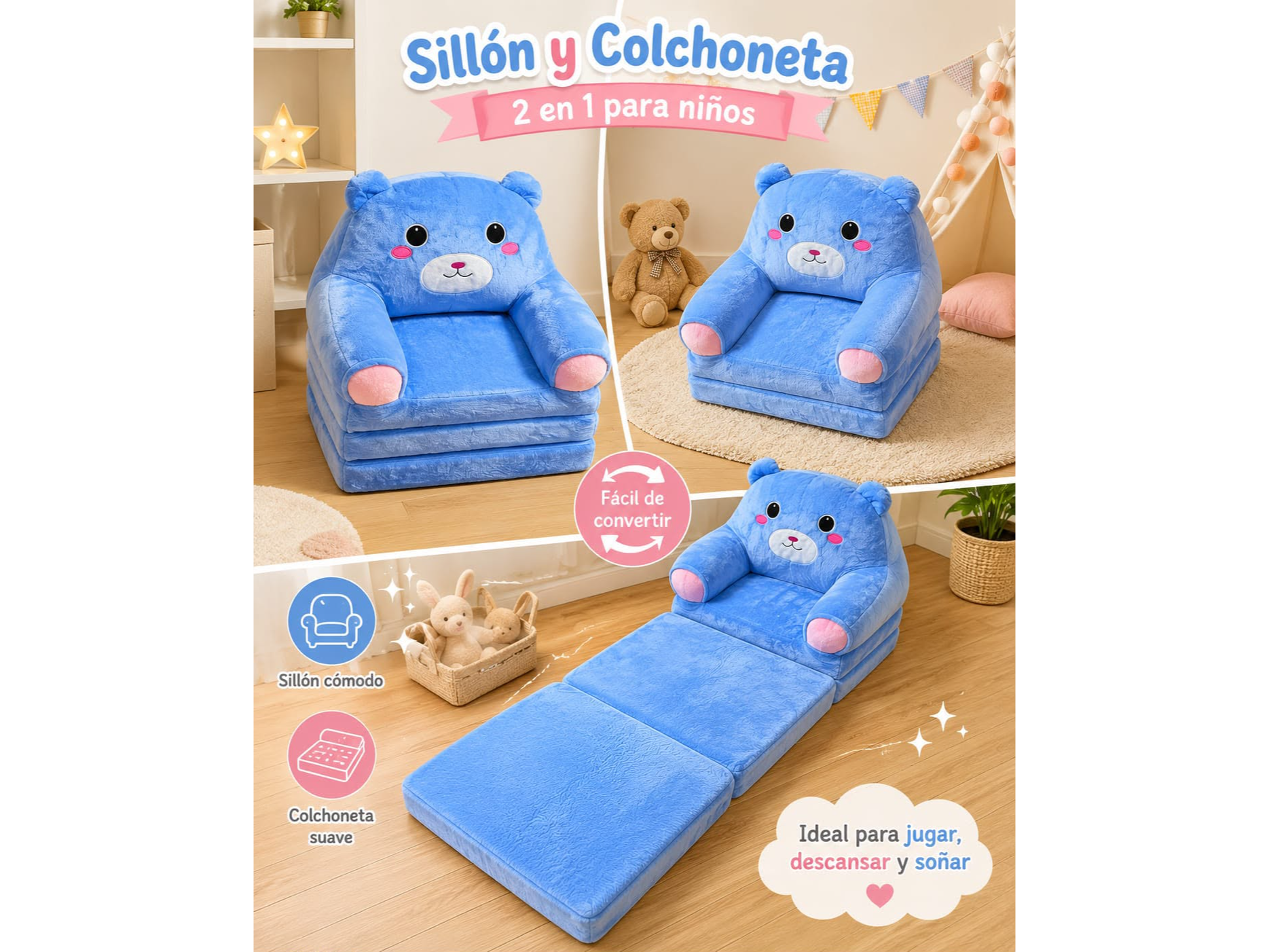 Sofá cama animados