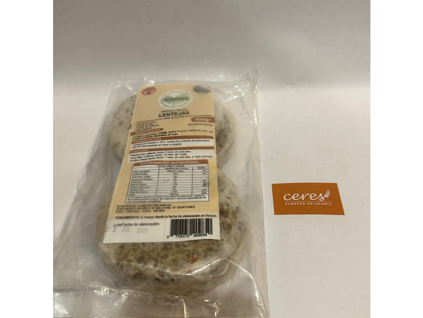 Medallones de lentejas