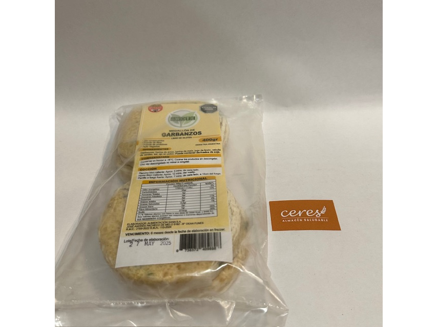 Medallones de garbanzos