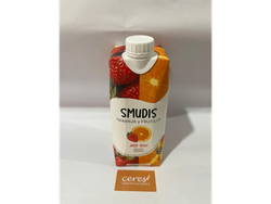 Jugo de naranja y frutilla