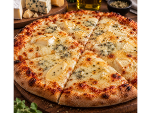 Pizza cuatro quesos de Alem street food
