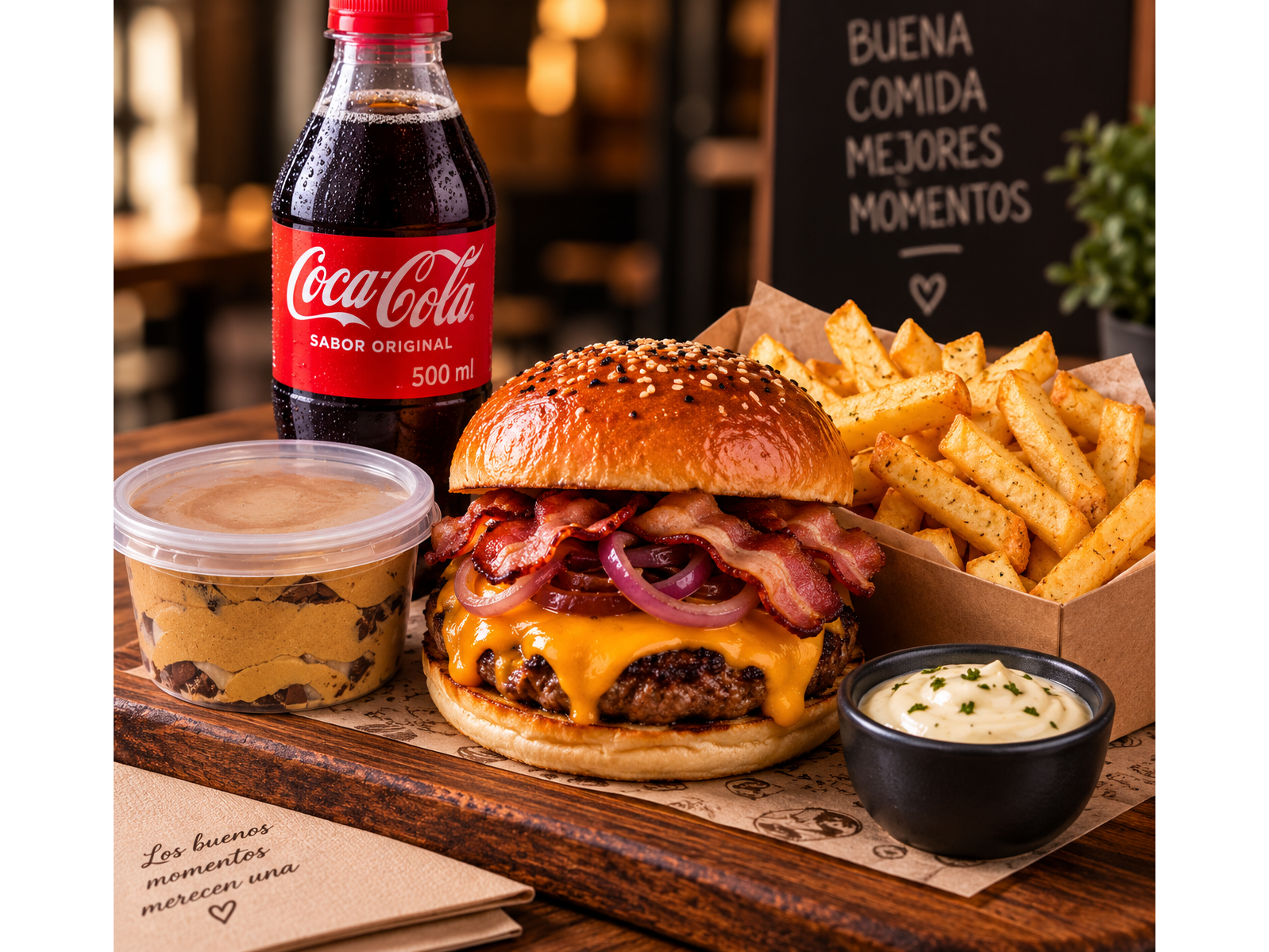 Combo cheeseburger