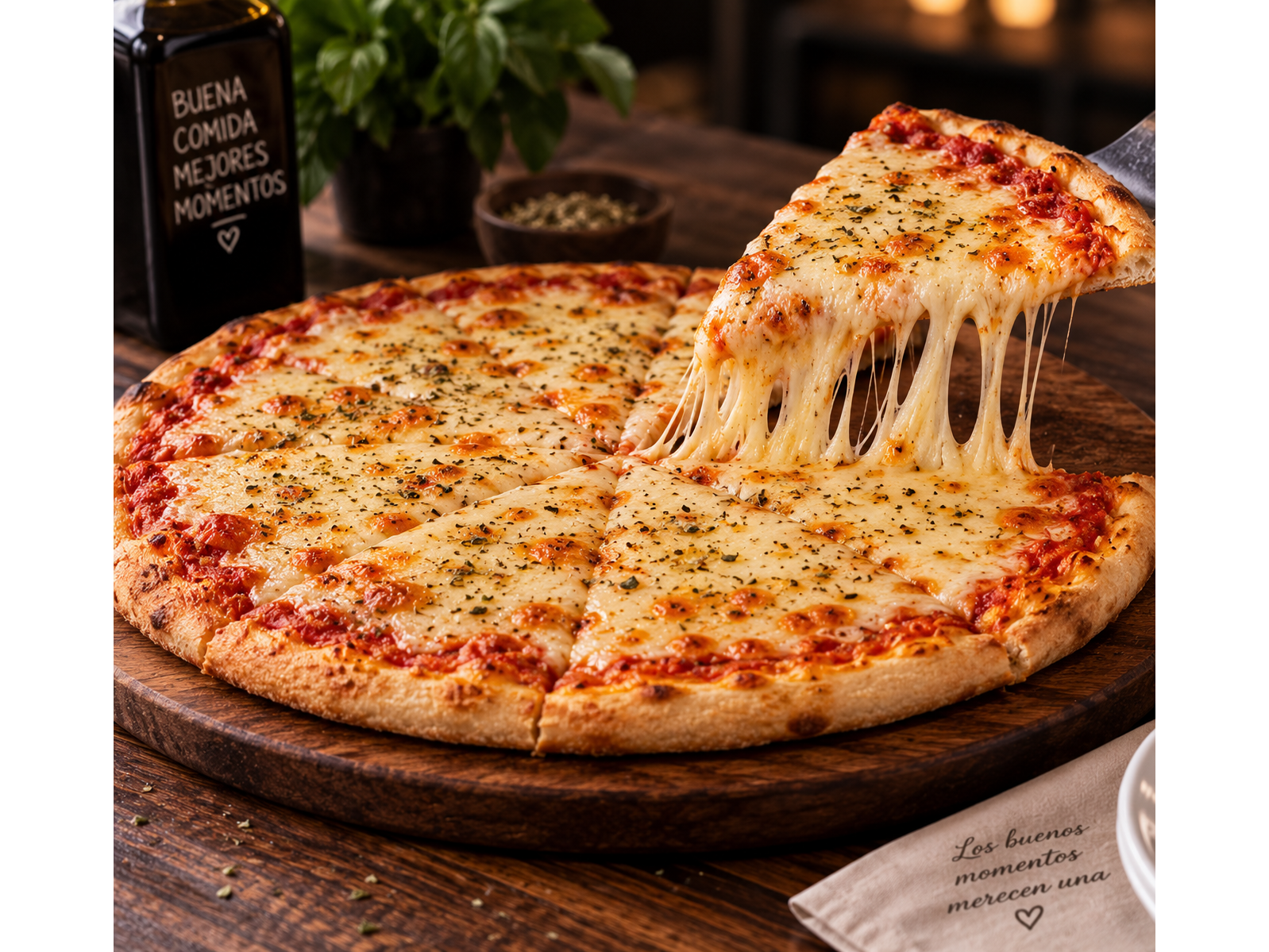 Pizza muzzarella de Alem street food