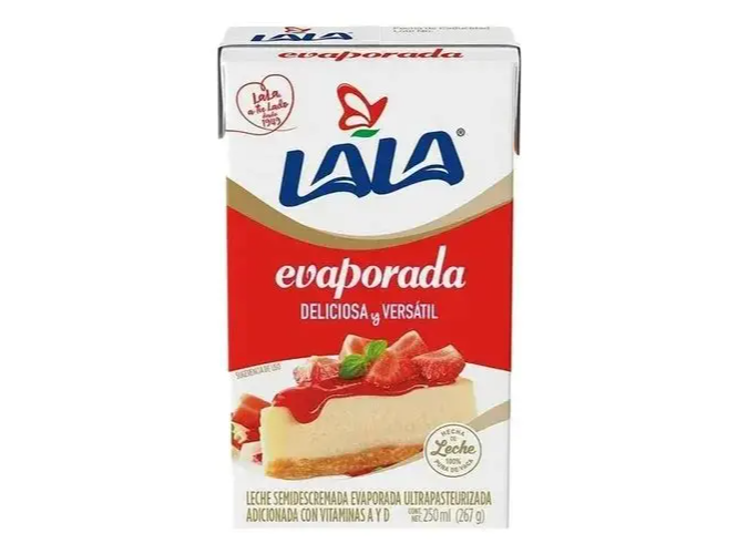 Leche evaporada 250ml