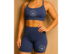 Conjunto fitness azul - Circulo
