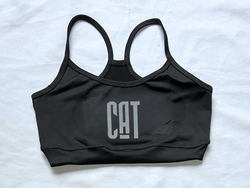 Top Tiras finas - Estampa gris