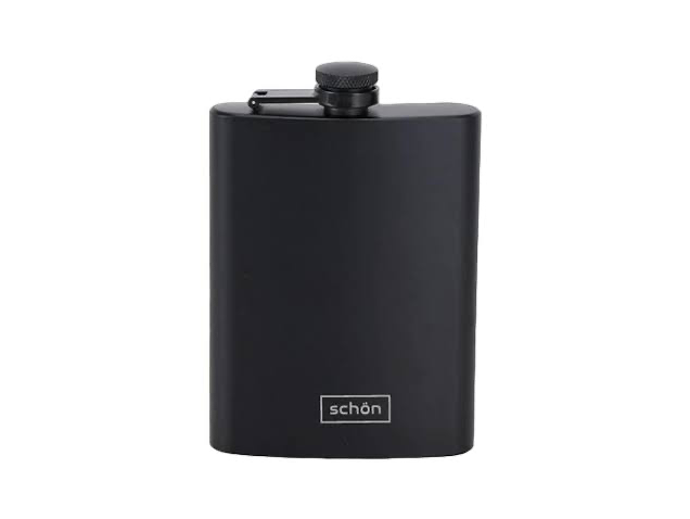 Petaca Whisky Negra mate Schon