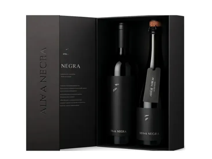 Estuche Vino + Espumante Alma Negra