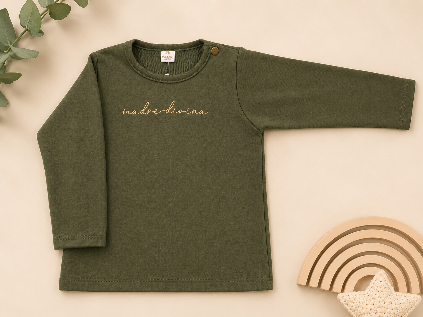 Camiseta bordada talle 24/36 meses