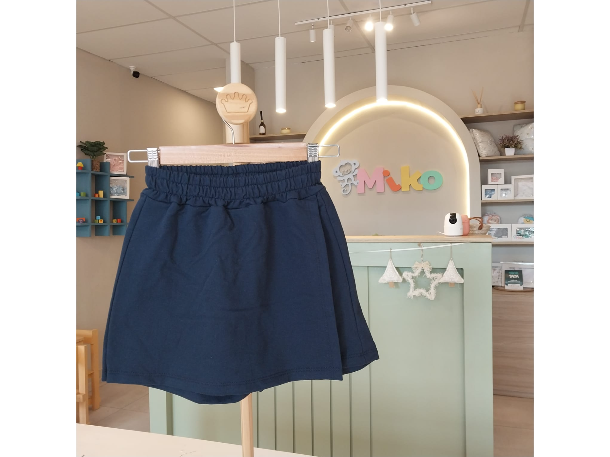 Short pollera escolar azul marino