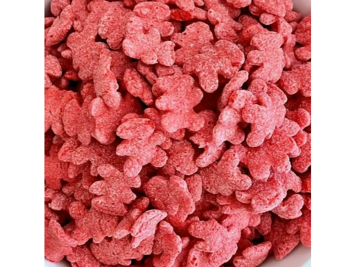 Ositos de avena y frutilla.