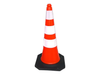 CONO REFLECTIVO NARANJA BASE GOMA 78 CM