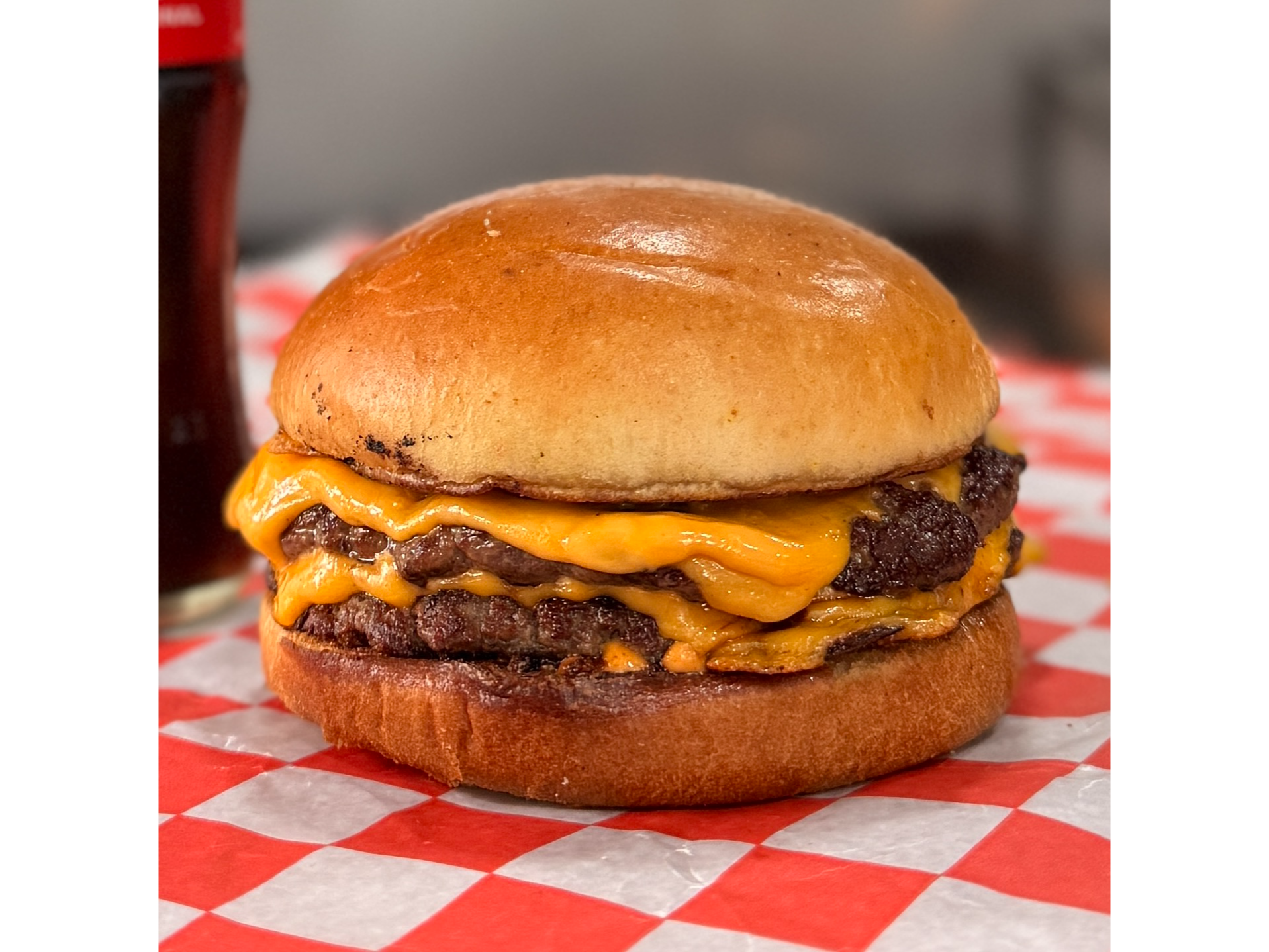 Cheese burger doble sin papas