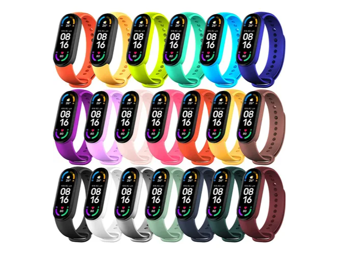 MALLAS DE XIAOMI BAND 3,4,5,6 COLORES