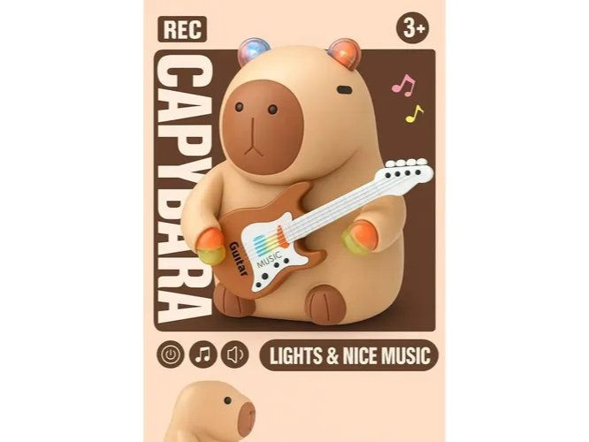 muñeco capibara que canta y baila