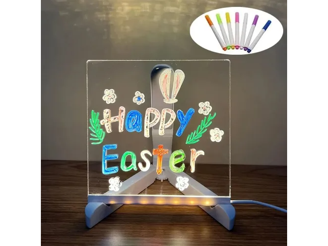 PIZARRA MAGICA CON LUZ 15 X15