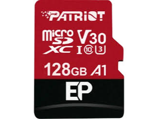 Tarjeta de Memoria Micro SD Patriot A1 V30 128GB 90Mbs