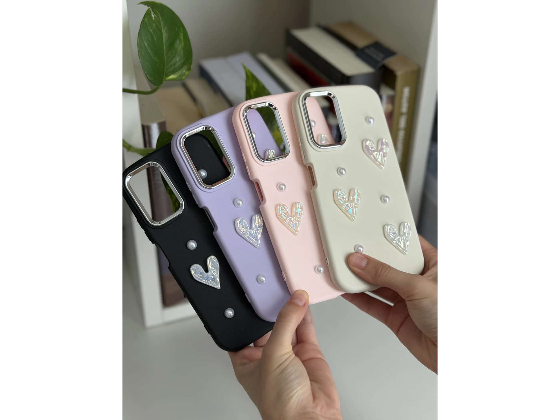 funda case perla corazon MOTOROLA