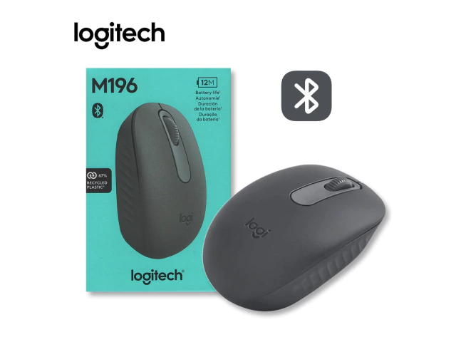 MOUSE INALAMBRICO BLUETOOTH LOGITECH M196 NEGRO 1000DPI