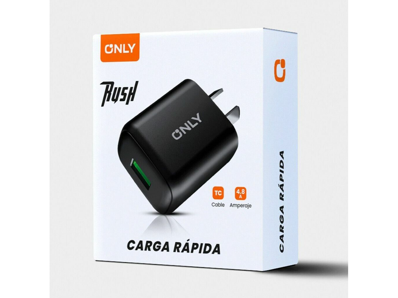 CARGADOR usb + cable tipo v8 mod-430 4.8 amp rush