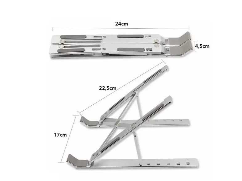 SOPORTE  TABLET / NOTEBOOK aluminio  plegable