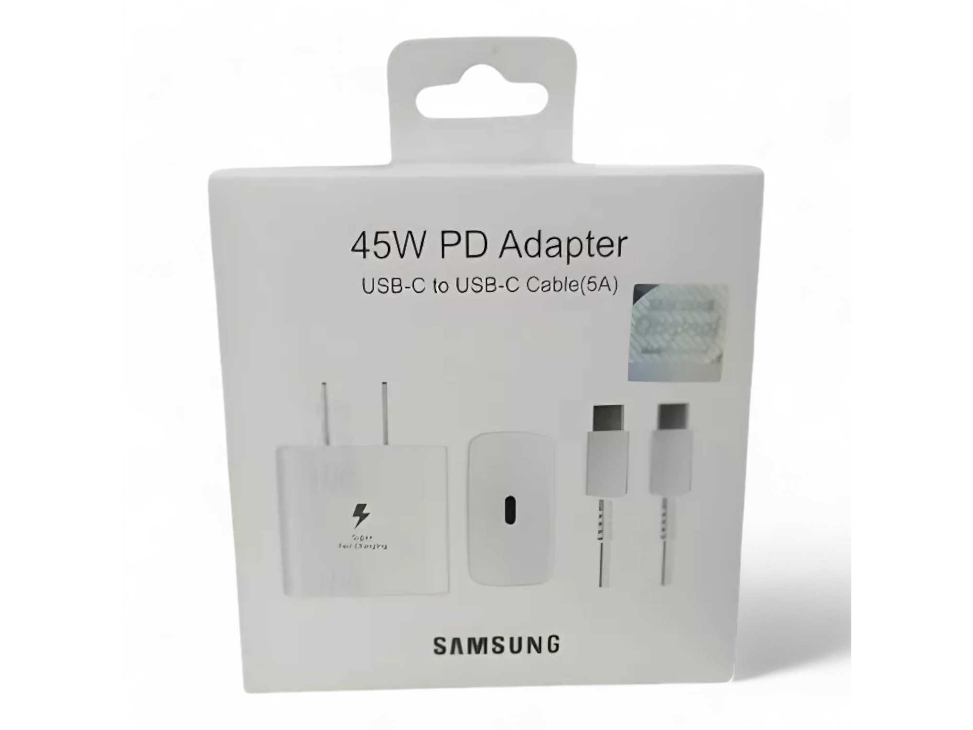 CARGADOR CON CABLE TIPO C SAMSUNG CERTIFICADO 45W PREMIUM AAA