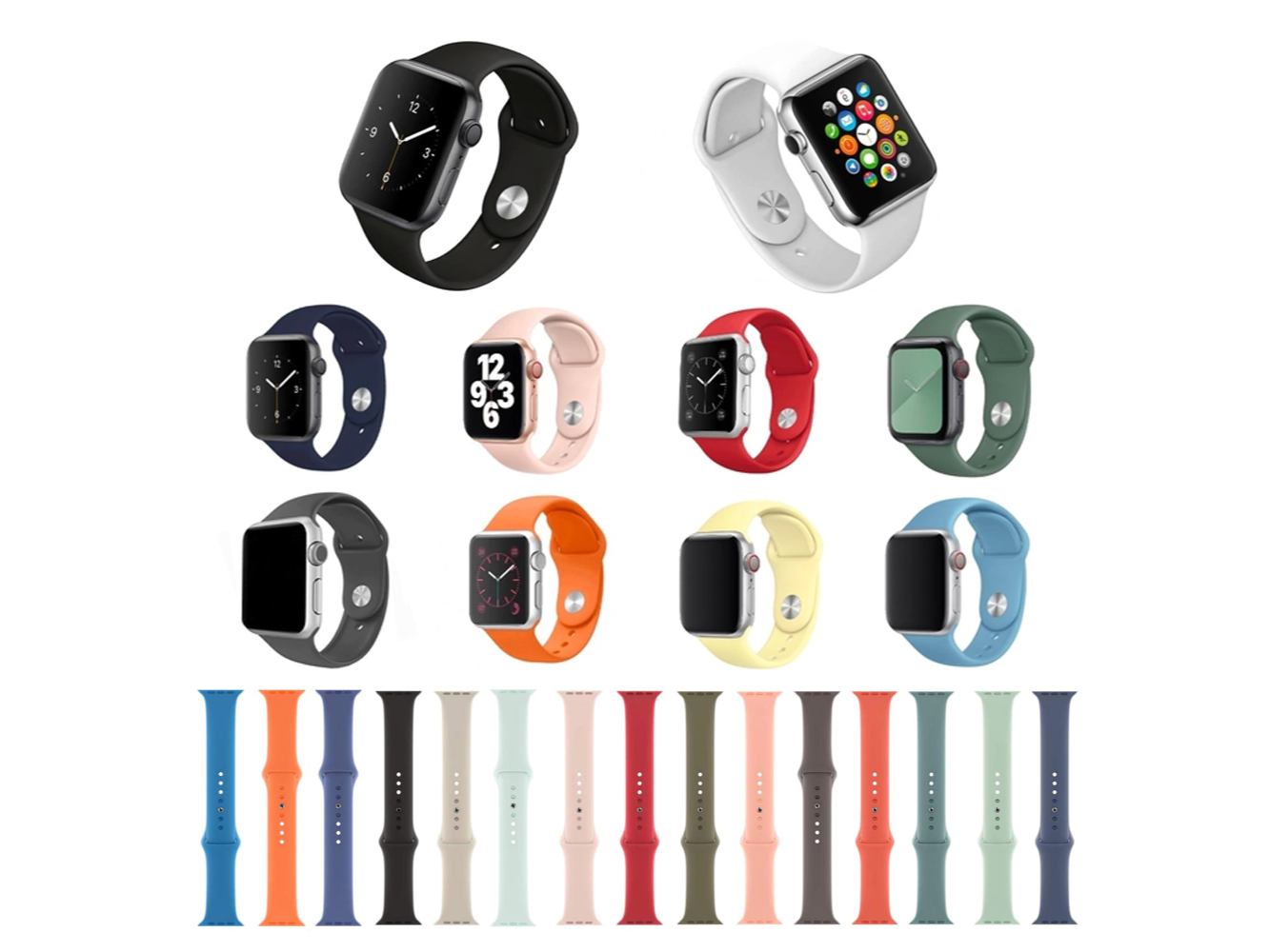 MALLAS SILICONA SMARTWATCH 38-40MM