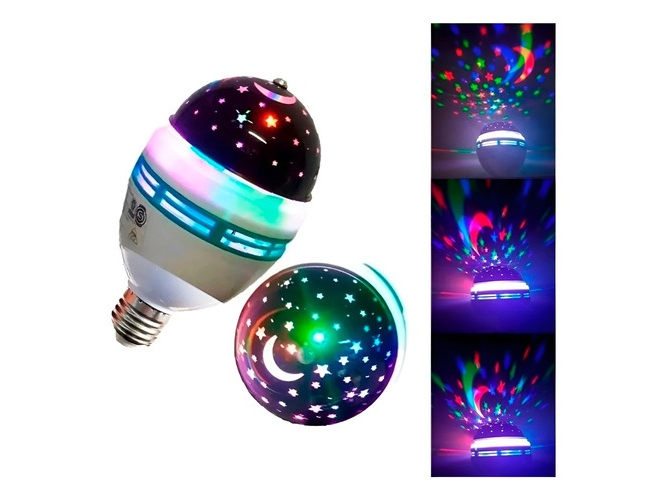 FOCO/FOQUITO LED GIRATORIO ESTRELLAS 3WPROMO