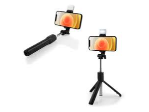PALO SELFIE + TRIPODE + DISPARADOR BLUETOOTH + flash aitech