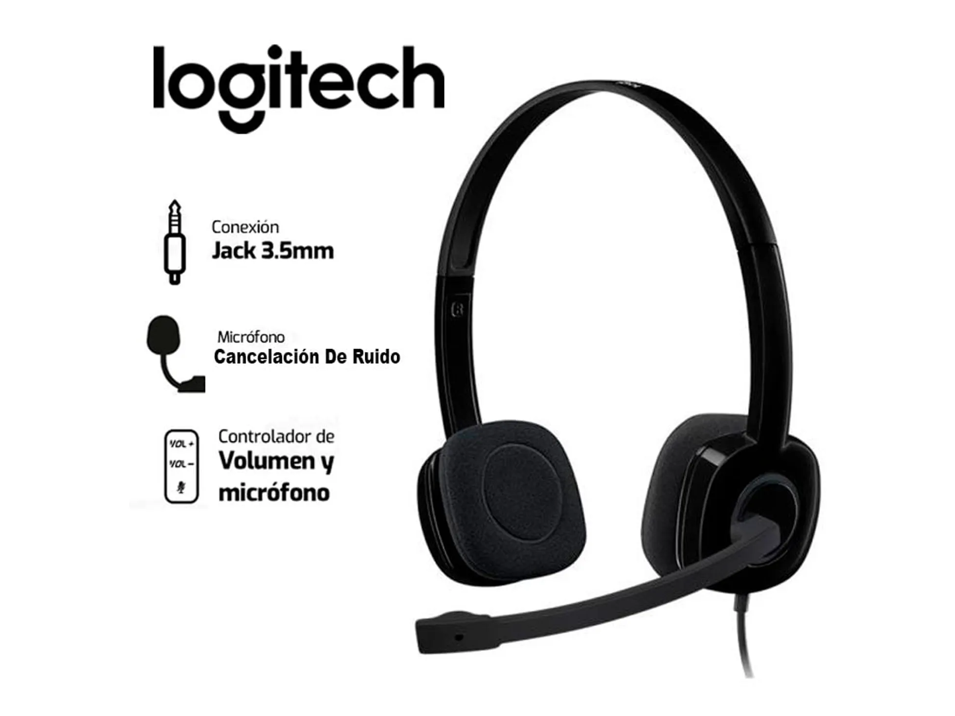 auriculares vincha logitech h151