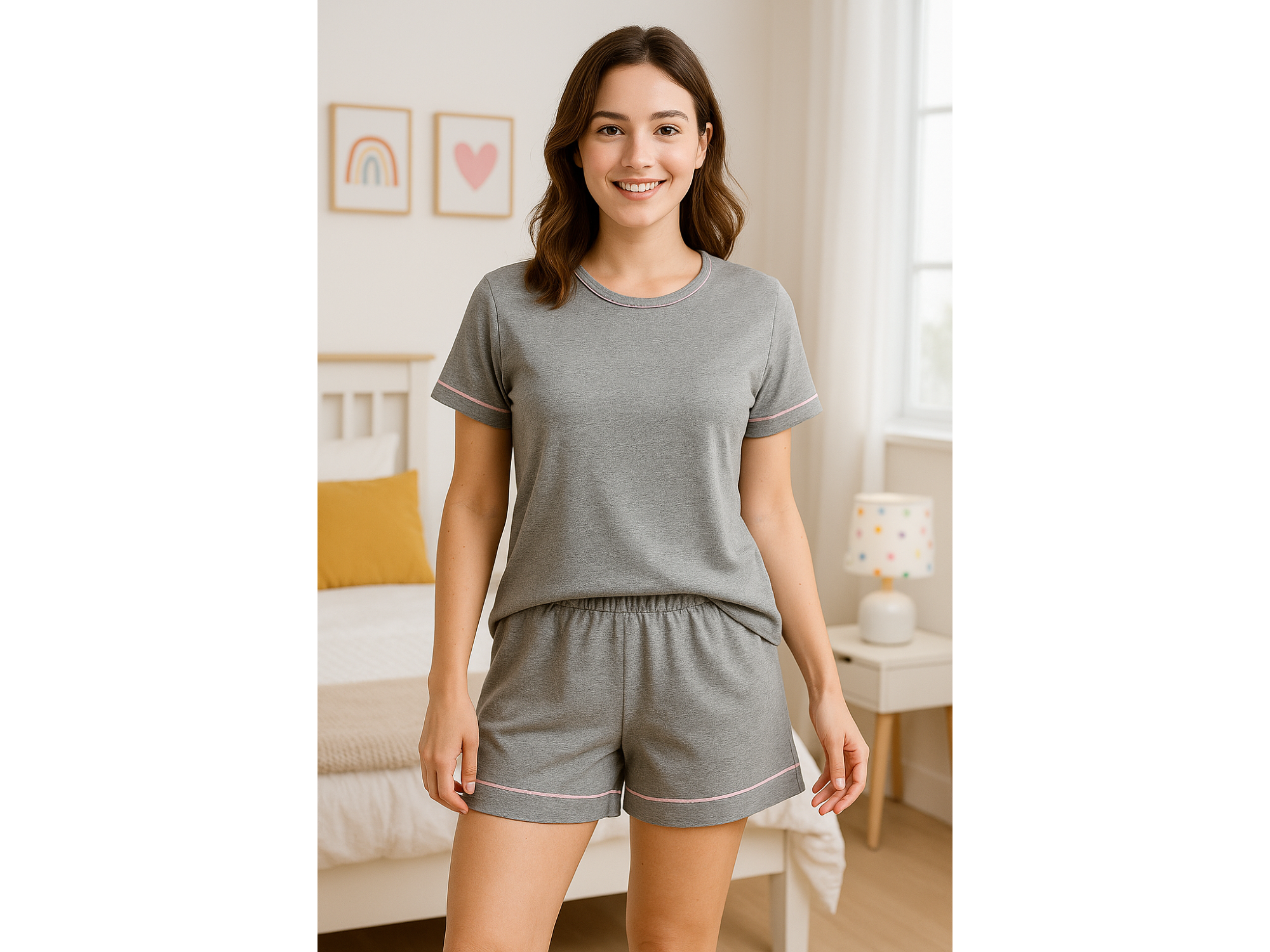 Pijama Gris Vivo